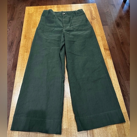 Anthropologie Maeve The Colette Cropped Wide-Leg Pants: Magic Fabric Edition - Picture 3 of 5